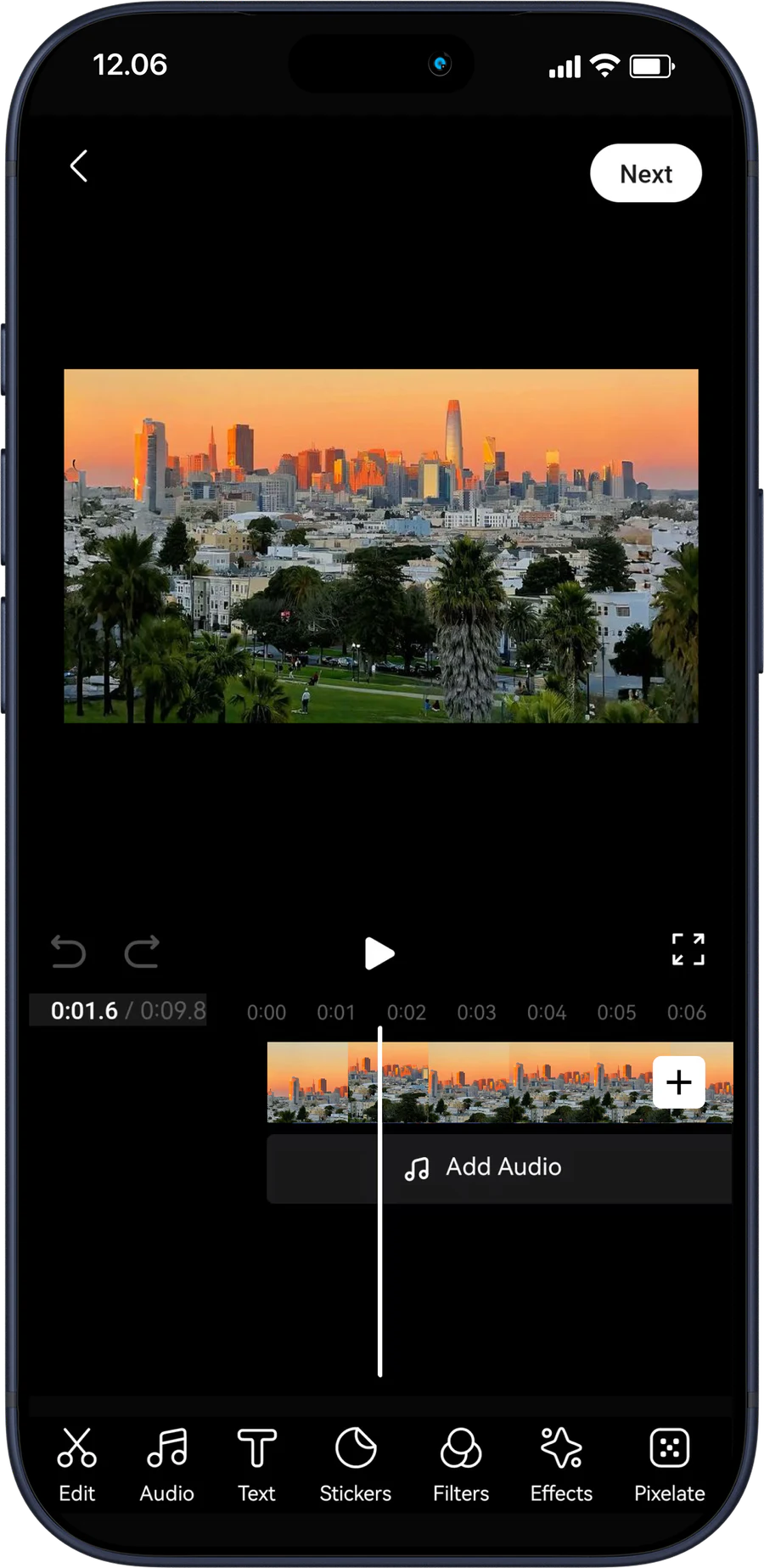 8ight Studio mobile video editor