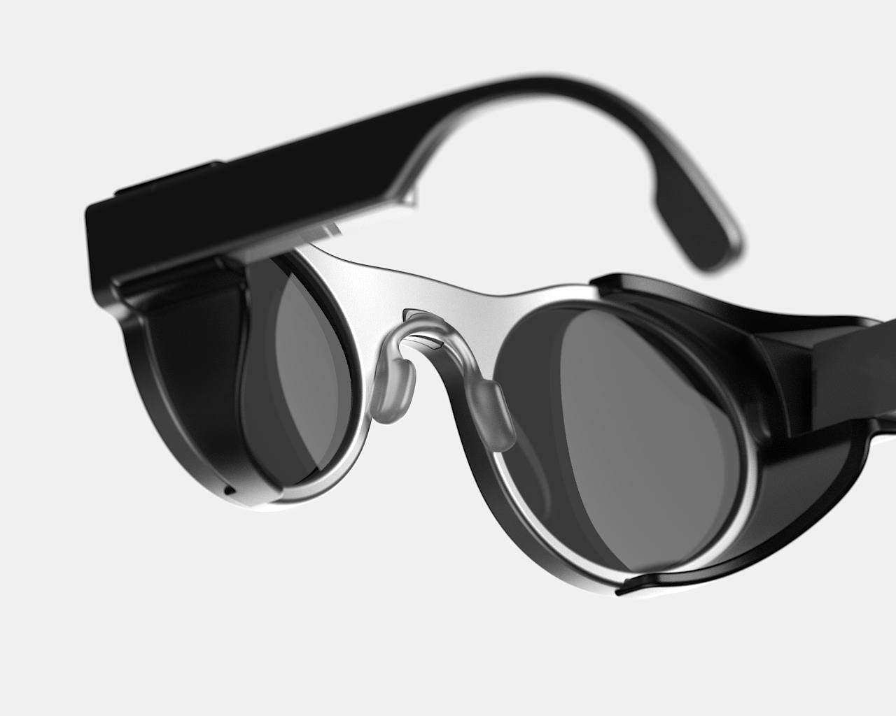 Back view of 8ight Pro smart camera glasses
