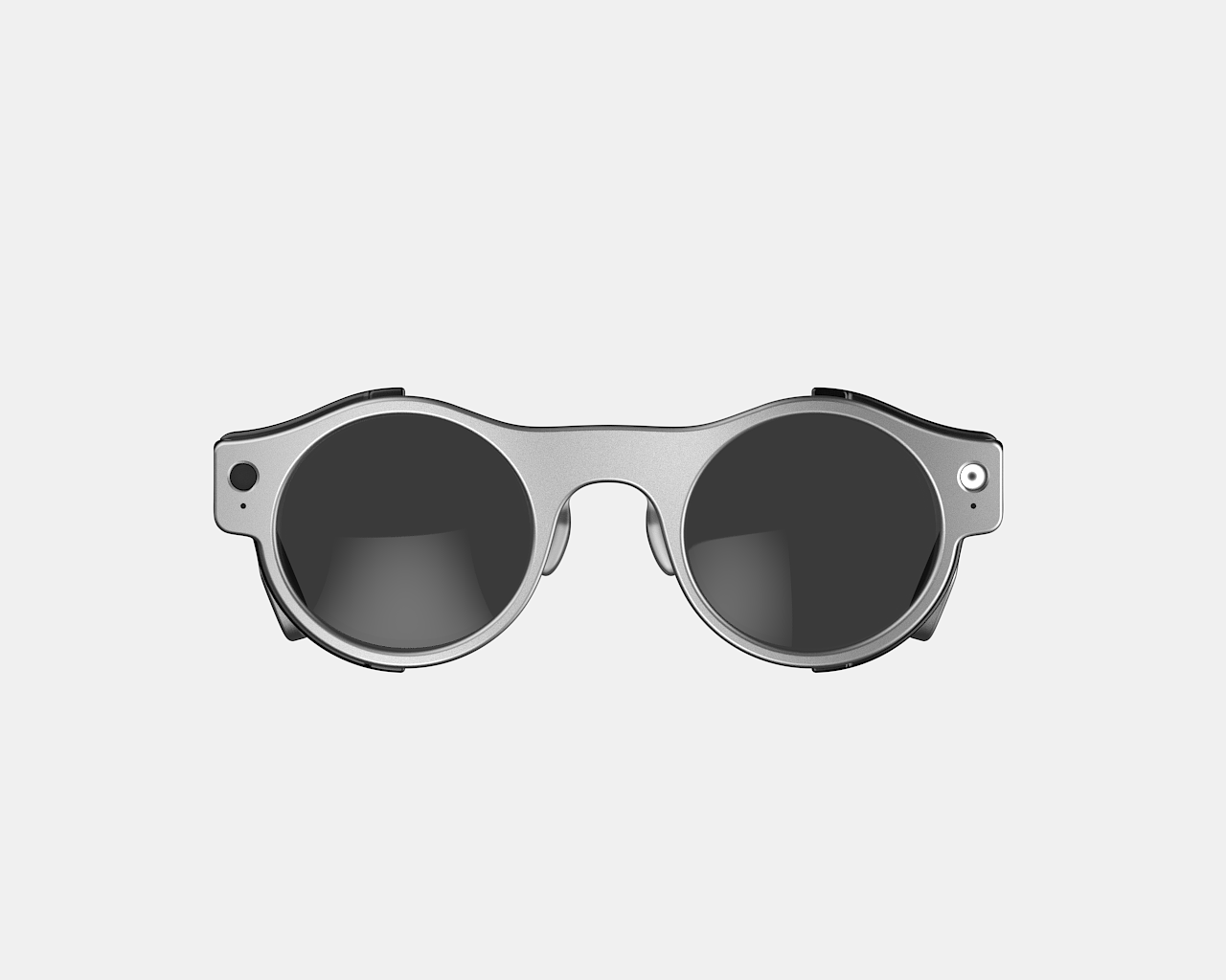 Front view of 8ight Pro smart camera glasses