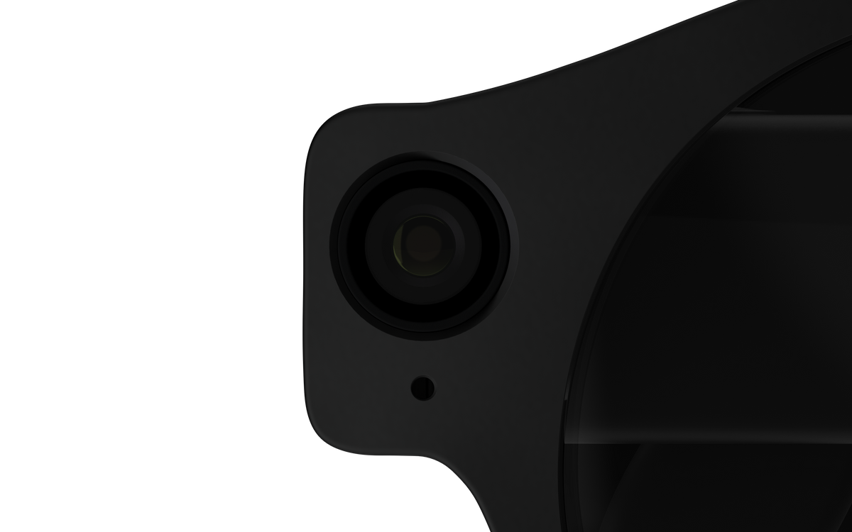 Close product view of the 8ight Pro camera module and frame